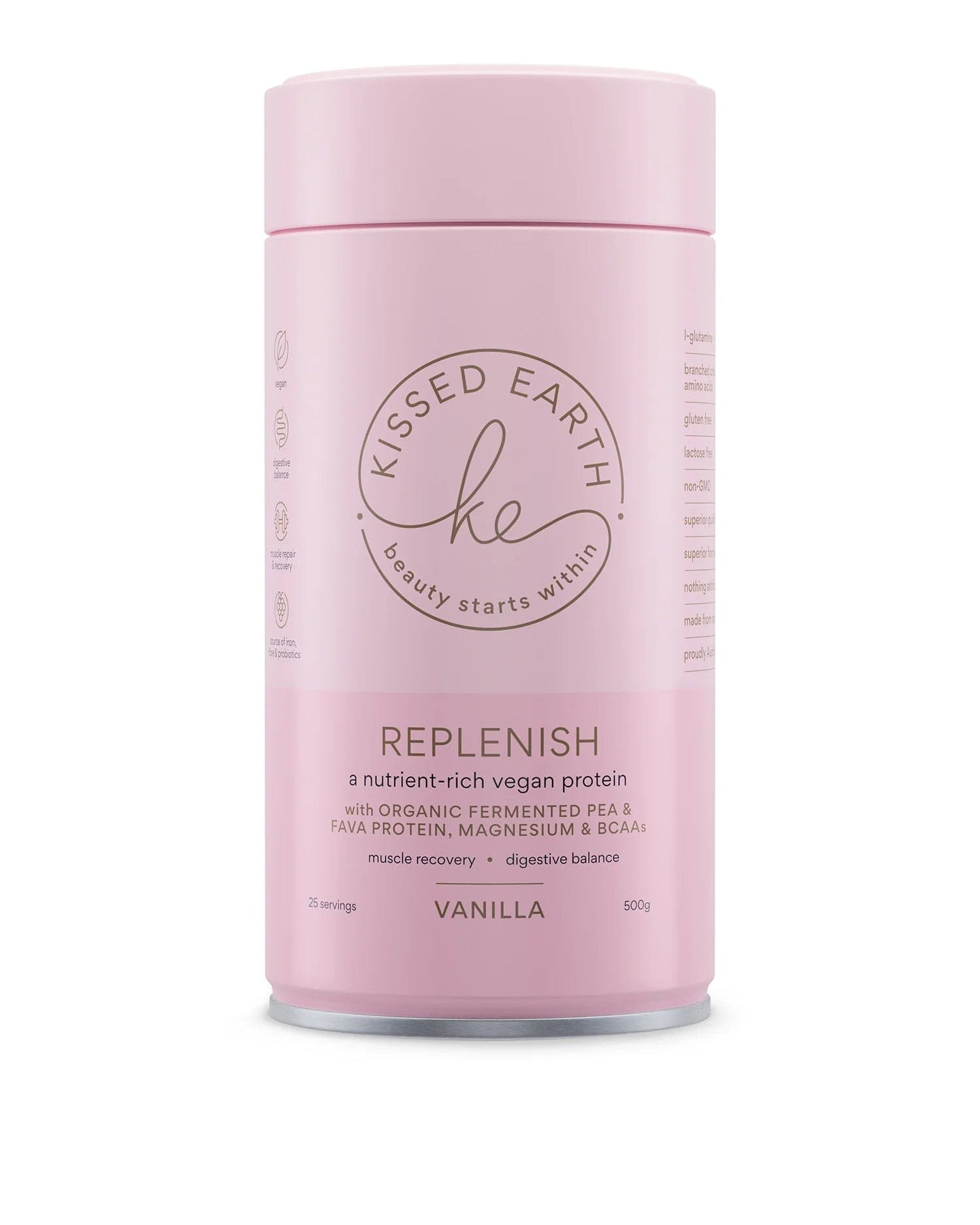 Kissed Earth Replenish Vanilla Protein Powder KE16 Splash Swimwear Health & Beauty 9354160001928