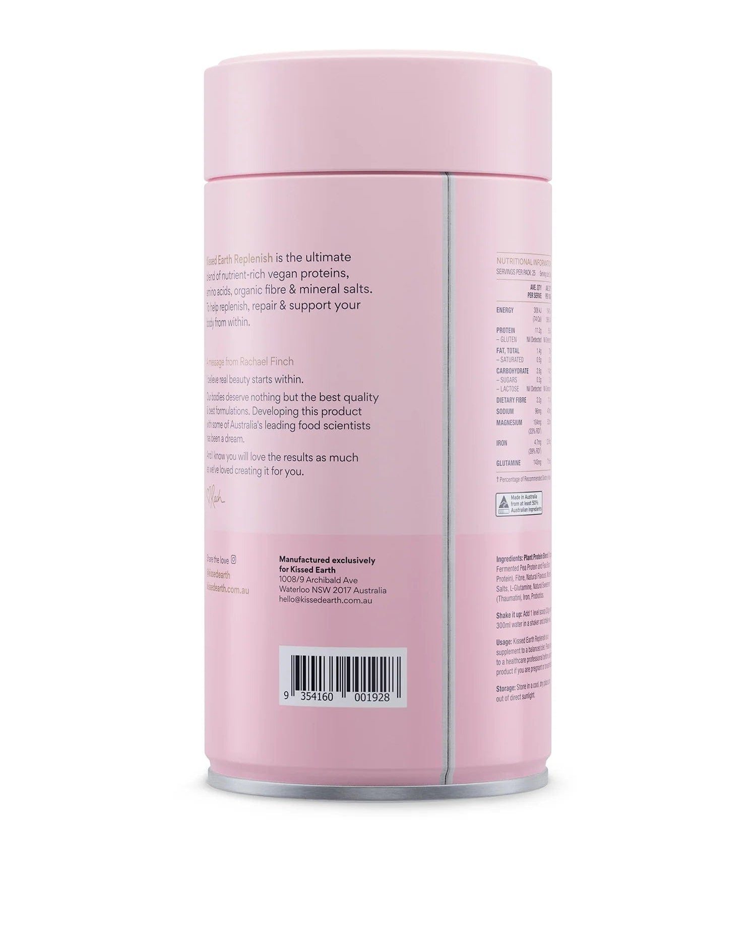 Kissed Earth Replenish Vanilla Protein Powder KE16 Splash Swimwear Health & Beauty 9354160001928