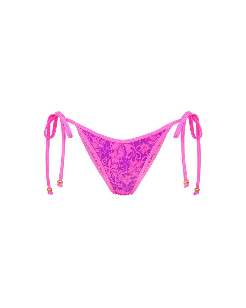 Kulani Kinis Kulani Kinis Bind Dipped Cheeky Tie Bikini Bottom -Bubble Berry Kulani Kinis Bind Dipped Cheeky Tie Bikini Bottom -Bubble Berry Splash Swimwear