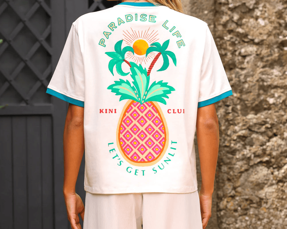 Kulani Kinis Kulani Kinis Boyfriend Bind Tee - Kini Club Kulani Kinis Boyfriend Bind Tee - Kini Club Splash Swimwear