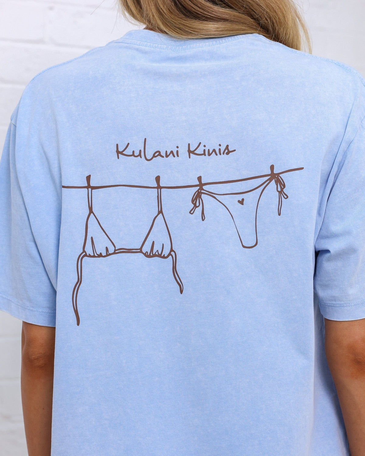 Kulani Kinis Kulani Kinis Boyfriend Tee - Kini Cloud Kulani Kinis Boyfriend Tee - Kini Cloud Splash Swimwear Tops