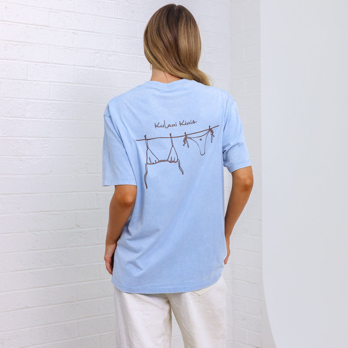 Kulani Kinis Kulani Kinis Boyfriend Tee - Kini Cloud Kulani Kinis Boyfriend Tee - Kini Cloud Splash Swimwear Tops