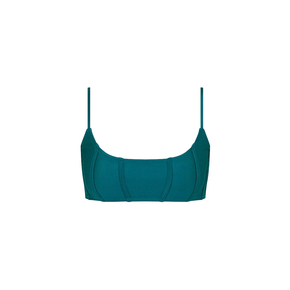 Kulani Kinis Kulani Kinis Contour Slim Crop Bikini Top - Laguna Haze Kulani Kinis Contour Slim Crop Bikini Top - Laguna Haze Splash Swimwear Bikini Tops