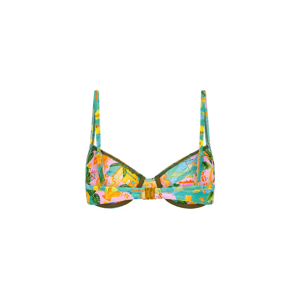 Kulani Kinis Kulani Kinis Ditzy Underwire Bra Bikini Top - Sunlit Spritz Kulani Kinis Ditzy Underwire Bra Bikini Top - Sunlit Spritz Splash Swimwear Bikini Tops