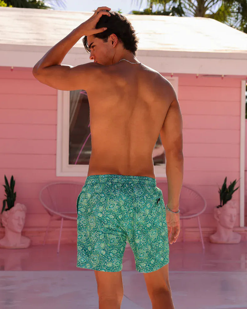 Kulani Kinis Kulani Kinis Emerald Aura Men's Swim Trunks Kulani Kinis Emerald Aura Men's Swim Trunks Splash Swimwear Mens Swimwear