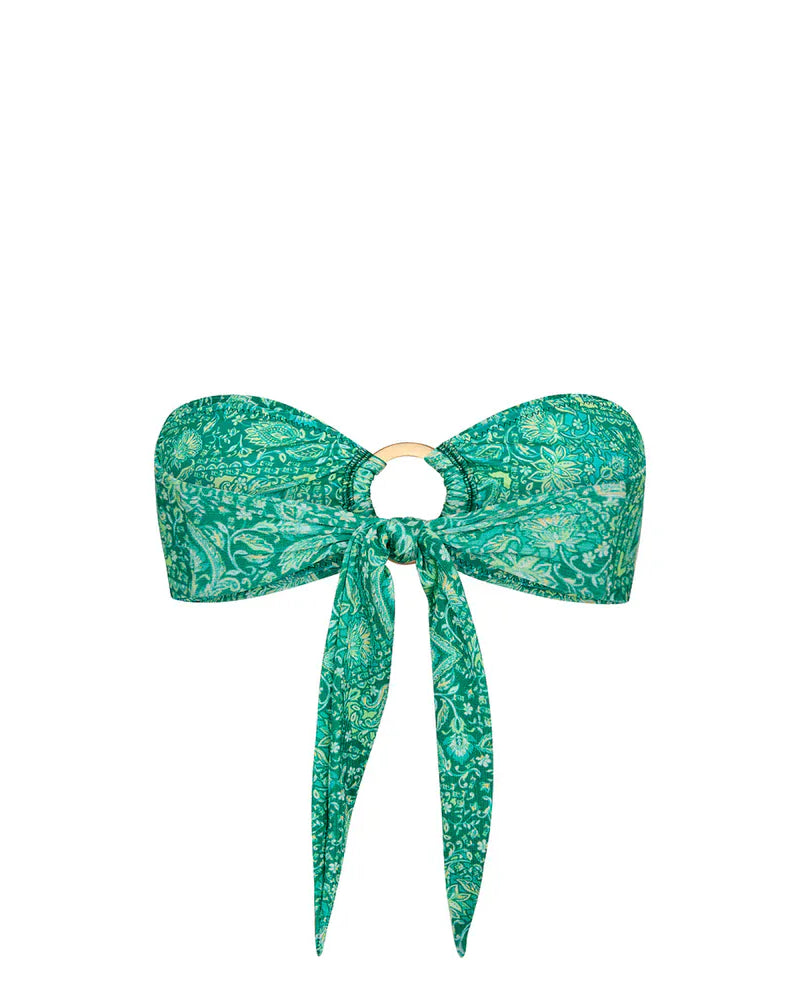 Kulani Kinis Kulani Kinis Emerald Aura Strapless Bandeau Bikini Top Kulani Kinis Emerald Aura Strapless Bandeau Bikini Top Splash Swimwear Bikini Tops