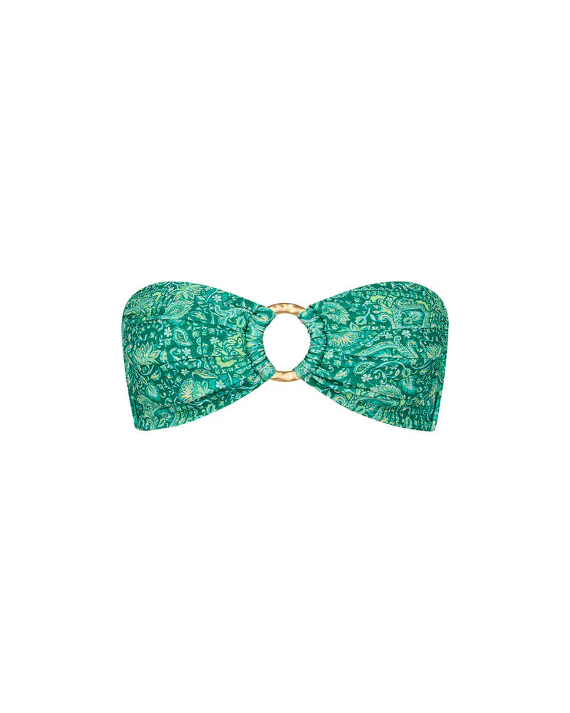 Kulani Kinis Kulani Kinis Emerald Aura Strapless Bandeau Bikini Top Kulani Kinis Emerald Aura Strapless Bandeau Bikini Top Splash Swimwear Bikini Tops
