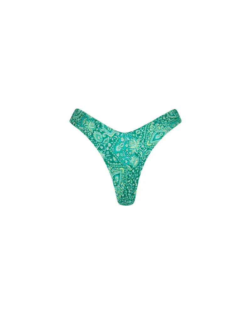 Kulani Kinis Kulani Kinis Emerald Aura Y Cheeky Bikini Bottom Kulani Kinis Emerald Aura Y Cheeky Bikini Bottom Splash Swimwear Bikini Bottoms