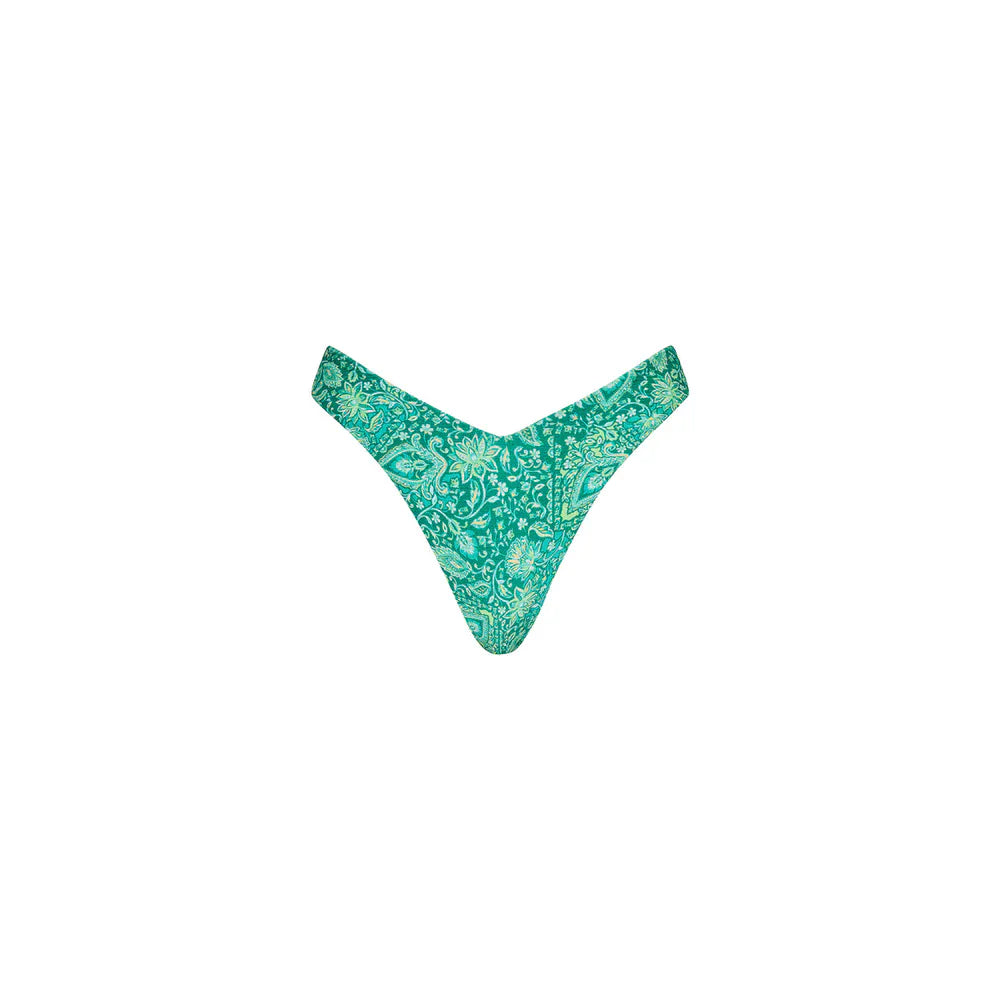 Kulani Kinis Kulani Kinis Emerald Aura Y Cheeky Bikini Bottom Kulani Kinis Emerald Aura Y Cheeky Bikini Bottom Splash Swimwear Bikini Bottoms