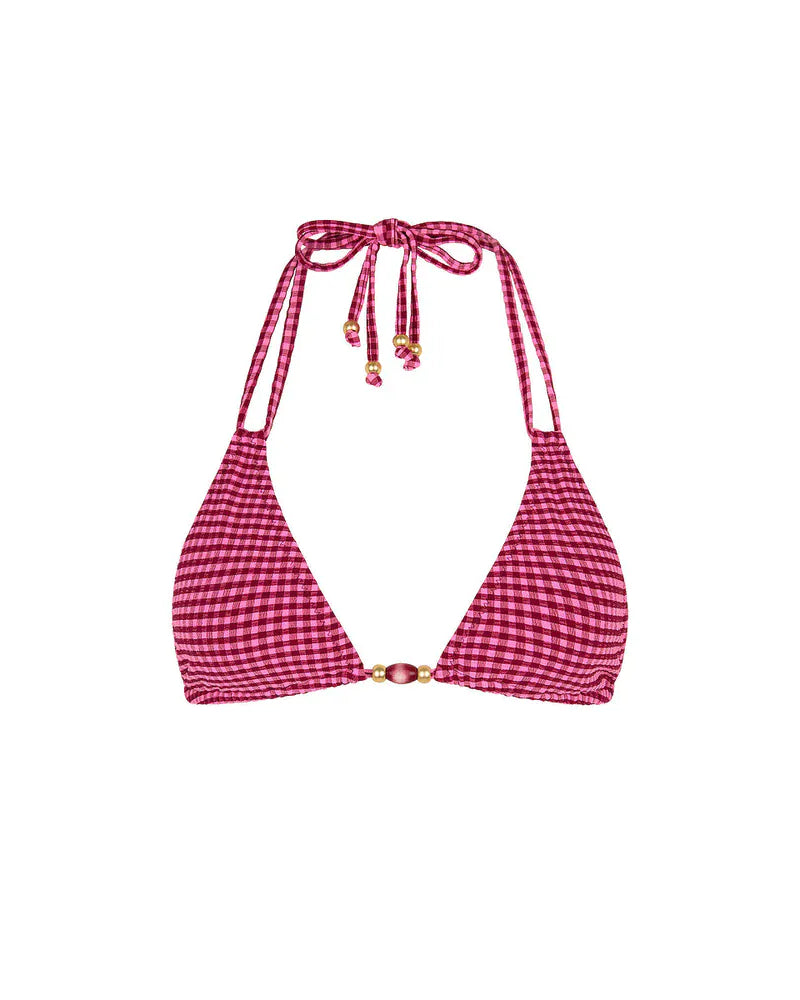 Kulani Kinis Kulani Kinis Halter Bralette Bikini Top - Cherry Kiss Kulani Kinis Halter Bralette Bikini Top - Blue Lagoon Splash Swimwear Bikini Tops