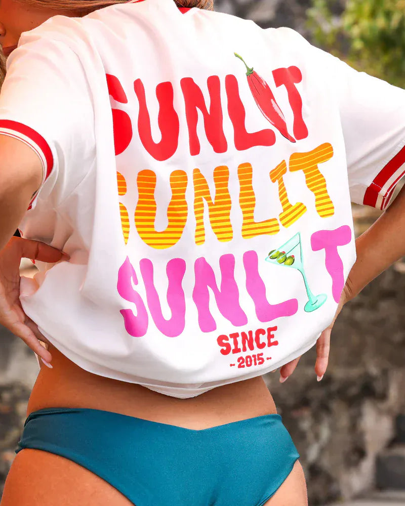 Kulani Kinis Kulani Kinis Jersey Tee - Sunlit Sugar Kulani Kinis Jersey Tee - Sunlit Sugar Splash Swimwear