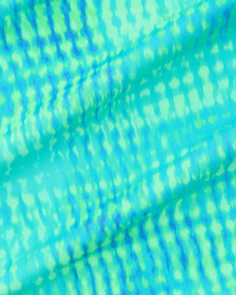 Kulani Kinis Kulani Kinis Lace Stitch High Leg Vintage Bikini Bottom - Summer Seas Kulani Kinis Lace Stitch High Leg Vintage Bikini Bottom - Summer Seas Splash Swimwear Bikini Bottoms