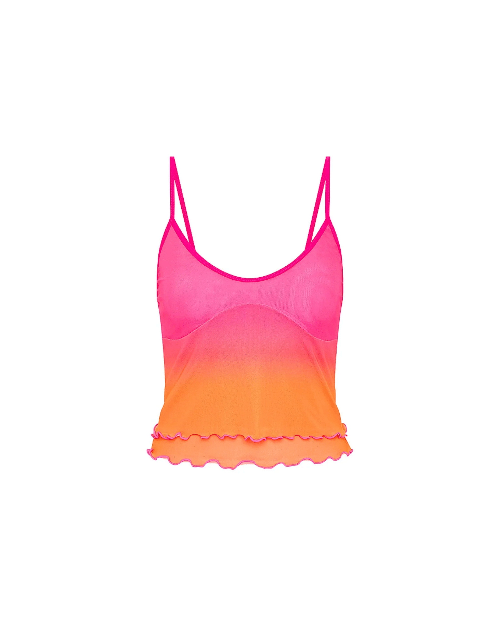 Kulani Kinis Kulani Kinis Layered Mesh Cami - Tropical Heatwave Kulani Kinis Layered Mesh Cami - Tropical Heatwave Splash Swimwear