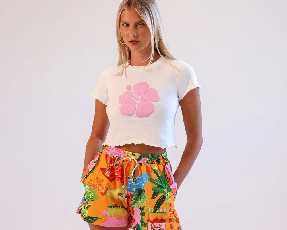 Kulani Kinis Kulani Kinis Lightweight Summer Shorts - Sunlit Spritz Kulani Kinis Lightweight Summer Shorts - Sunlit Spritz Splash Swimwear