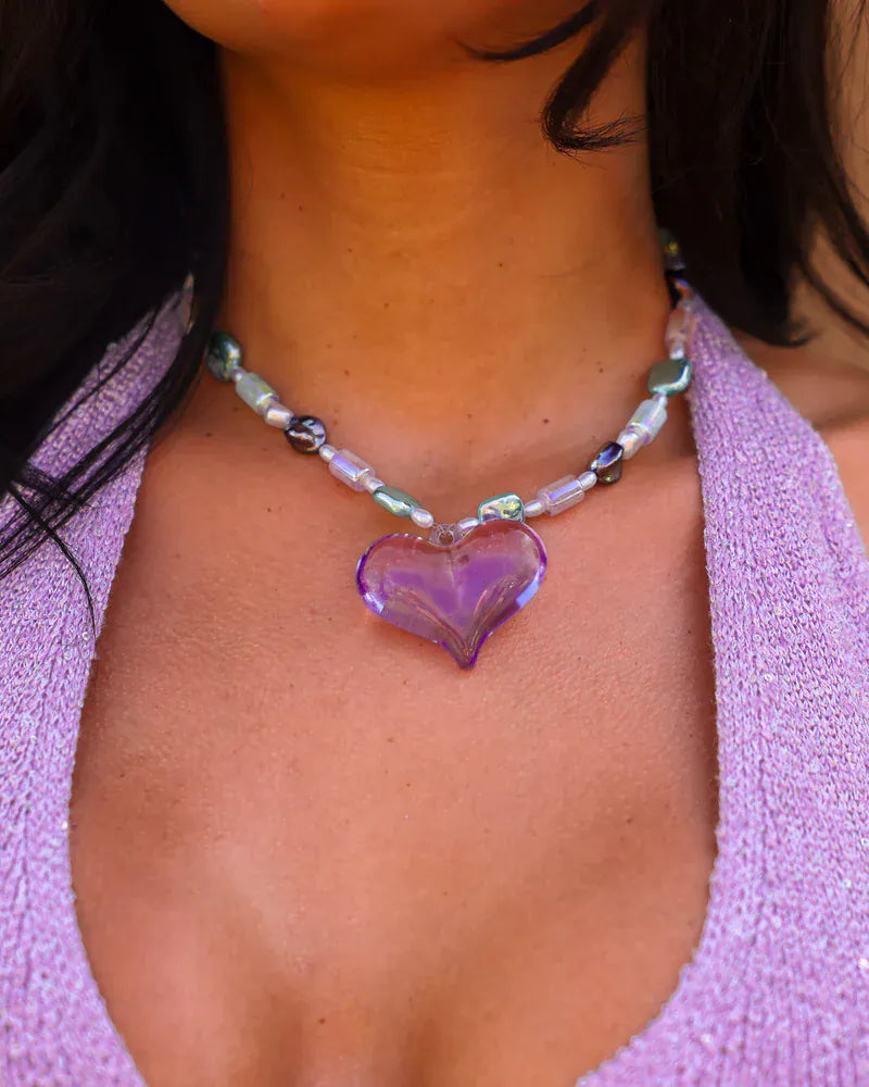 Kulani Kinis Kulani Kinis Lilac Spell Pendant Necklace 17675-LISP Kulani Kinis Lilac Spell Pendant Necklace Splash Swimwear Accessories 840522525366