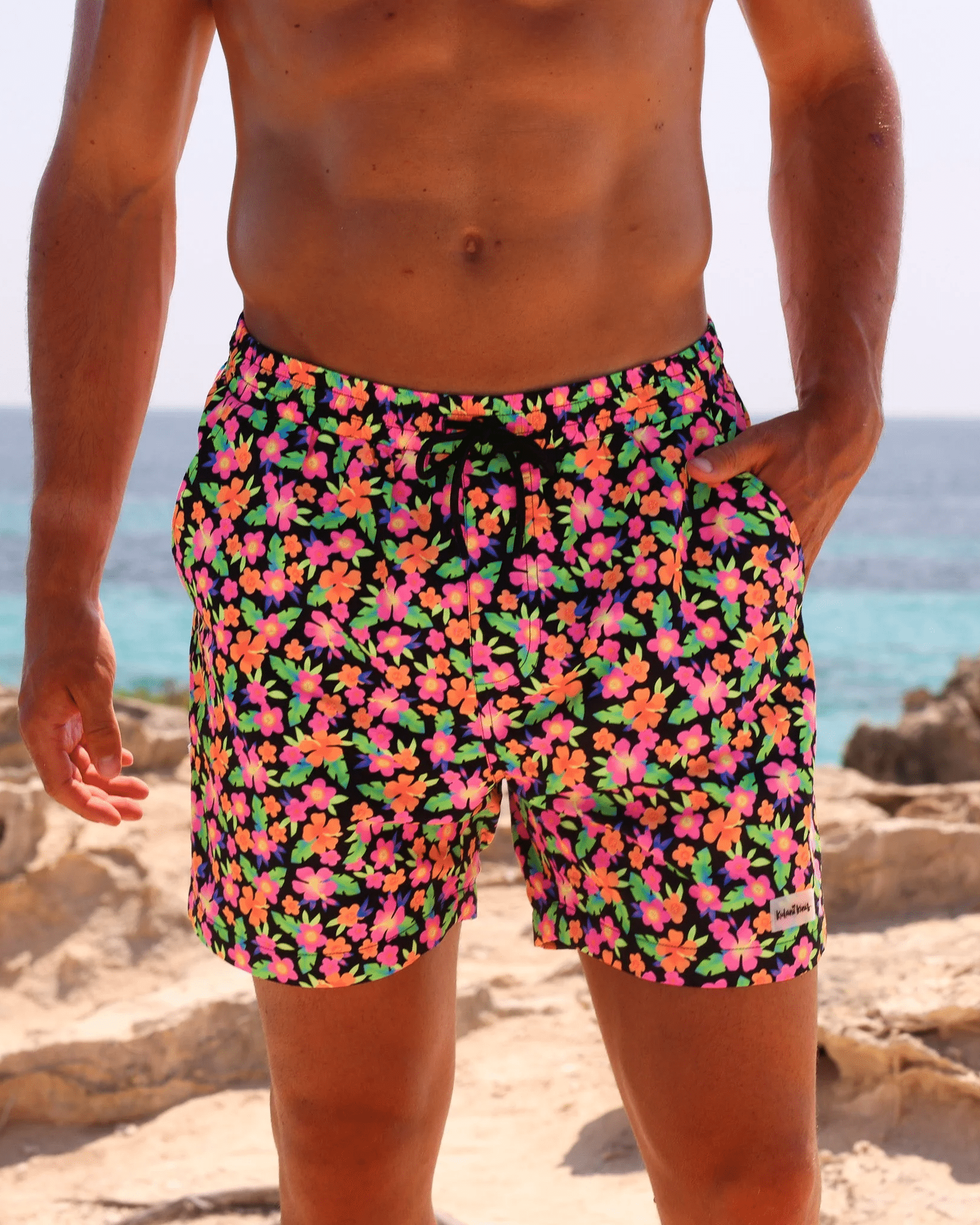 Kulani Kinis Kulani Kinis Mens Swim Trucks - Midnight glow Kulani Kinis Mens Swim Trucks - Midnight glow Splash Swimwear Mens Shorts