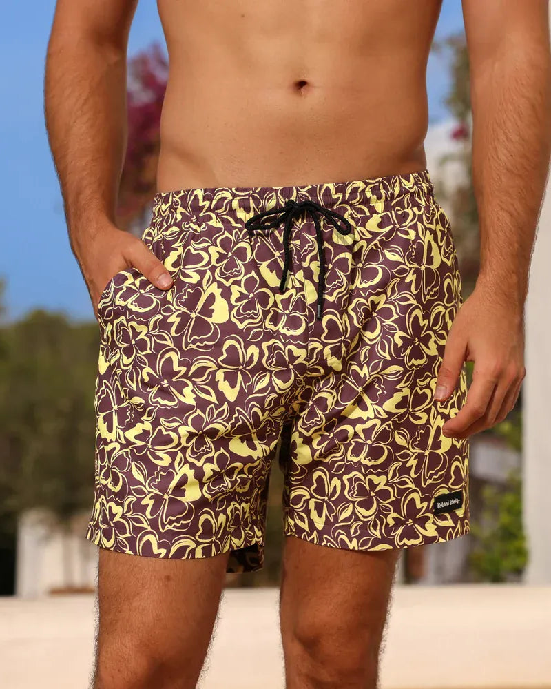 Kulani Kinis Kulani Kinis Mens Swim Trunks - Coconut Kisses Kulani Kinis Mens Swim Trunks - Coconut Kisses Splash Swimwear Boardshorts