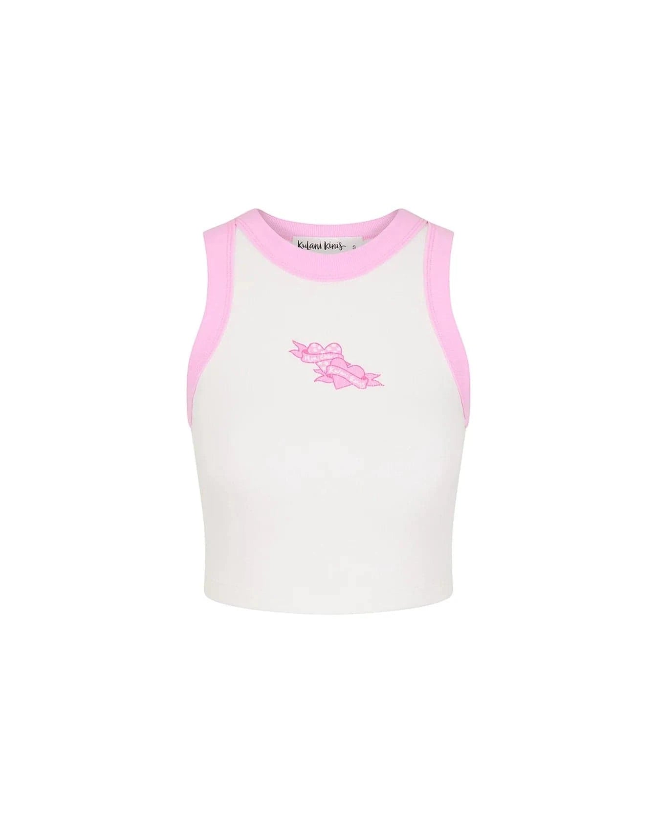 Kulani Kinis Kulani Kinis Mon Cherie Bind Crop Tank Top Kulani Kinis Mon Cherie Bind Crop Tank Top Splash Swimwear Tops