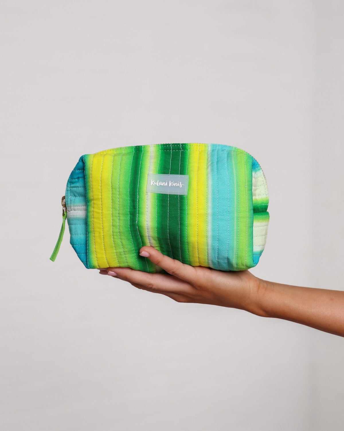 Kulani Kinis Kulani Kinis Quilted Makeup Pouch - Neon Splice 17519-NESP-OS Kulani Kinis Quilted Makeup Pouch - Neon Splice Splash Swimwear Bags O/S 840522542332