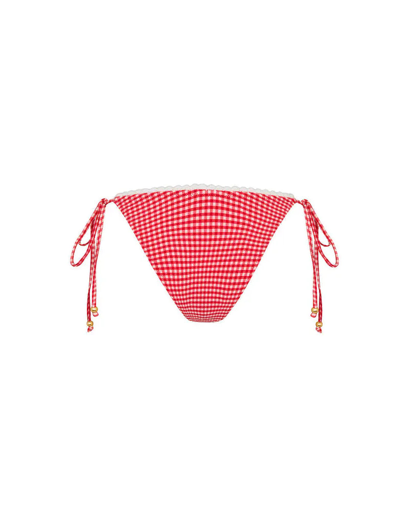 Kulani Kinis Kulani Kinis Scallop Strawberry Siesta Crochet Cheeky Tie Bikini Bottom Kulani Kinis Scallop Strawberry Siesta Crochet Cheeky Tie Bikini Bottom Splash Swimwear Bikini Bottoms