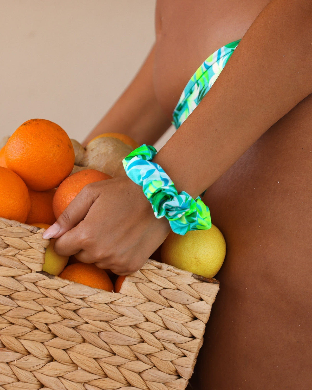 Kulani Kinis Kulani Kinis Scrunchie - Neon Splice HAIR112-NESP-OS Kulani Kinis Scrunchie - Neon Splice Splash Swimwear Accessories O/S 840522538793