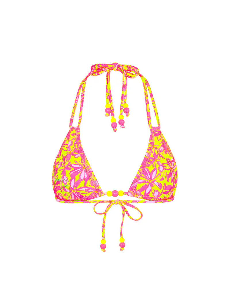 Kulani Kinis Kulani Kinis Sherbet Skies Halter Bralette Bikini Top Kulani Kinis Sherbet Skies Halter Bralette Bikini Top Splash Swimwear Bikini Tops
