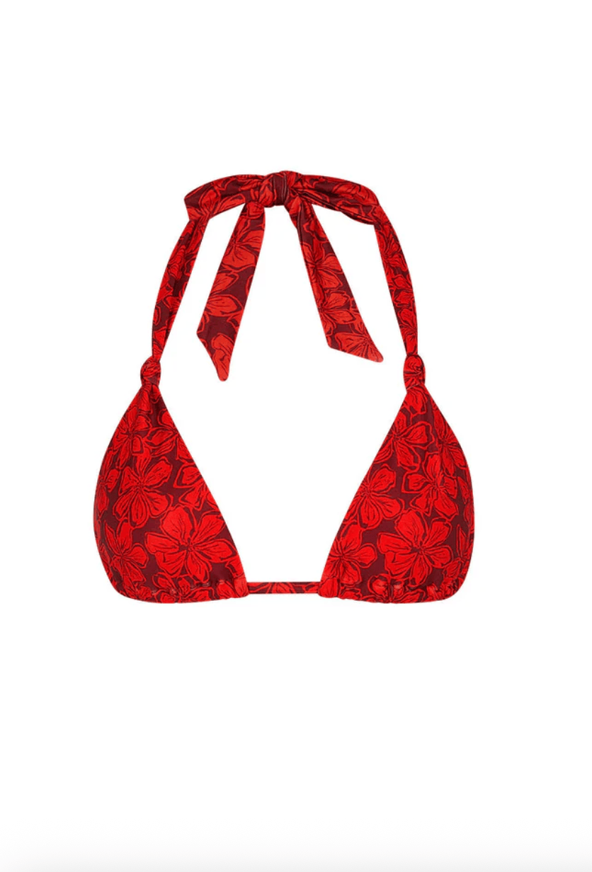 Kulani Kinis Kulani Kinis Soft Knot Halter Bikini Top - Sassy Sangria TOP229-SASA Kulani Kinis Soft Knot Halter Bikini Top - Sassy Sangria Splash Swimwear Bikini Tops XS