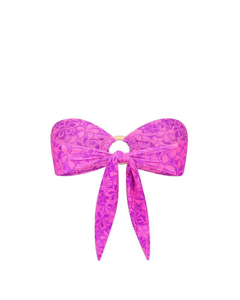 Kulani Kinis Kulani Kinis Strapless Bandeau Bikini Top -Bubble Berry Kulani Kinis Strapless Bandeau Bikini Top -Bubble Berry Splash Swimwear