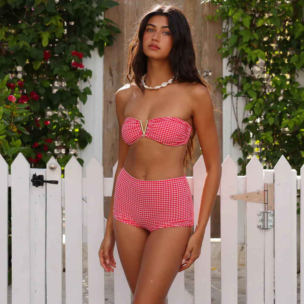 Kulani Kinis Kulani Kinis Strawberry Siesta Micro Swim Short Kulani Kinis Strawberry Siesta Micro Swim Short Splash Swimwear Shorts