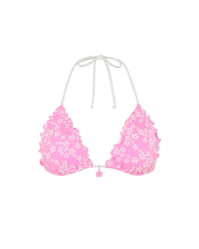 Kulani Kinis Kulani Kinis Sugar Sprinkle Lettuce Edge Bralette Bikini Top Kulani Kinis Sugar Sprinkle Lettuce Edge Bralette Bikini Top Splash Swimwear Bikini Tops