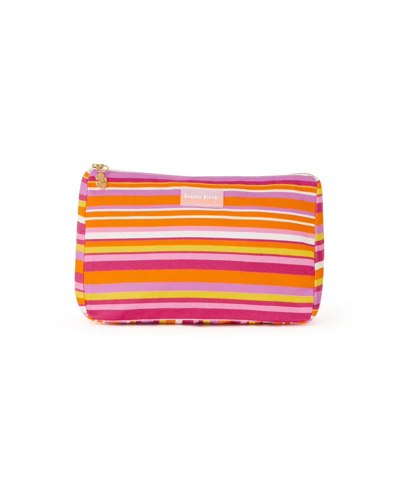 Kulani Kinis Kulani Kinis Sugar Stripe Beach Pouch POUCH101-SUST Kulani Kinis Sugar Stripe Beach Pouch Splash Swimwear Bags 840522525311