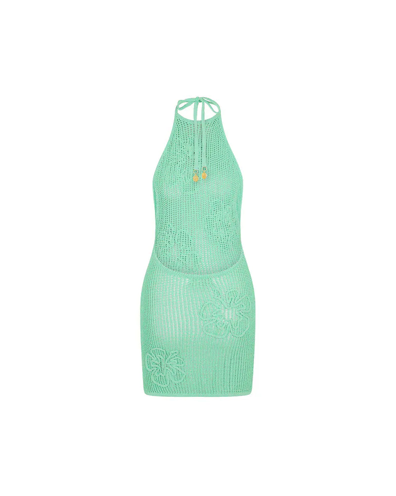 Kulani Kinis Kulani Kinis Summer Knit Mini Dress - Crystal Tides Kulani Kinis Summer Knit Mini Dress - Crystal Tides Splash Swimwear Dresses