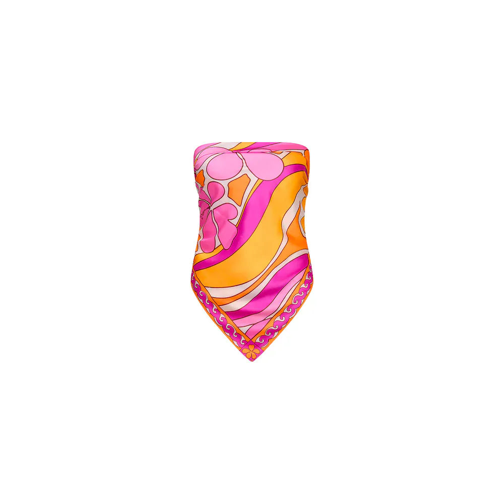 Kulani Kinis Kulani Kinis Sunrise Swirl Summer Bandana Scarf Top 17493-SUSW Kulani Kinis Sunrise Swirl Summer Bandana Scarf Top Splash Swimwear Accessories 840522524208