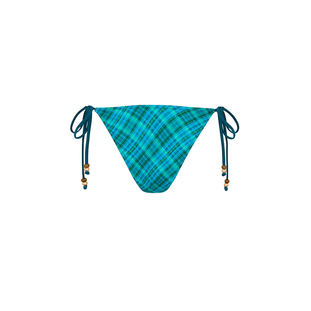 Kulani Kinis Kulani Kinis Trio Ring Cheeky Tie Bikini Bottom - Tropic Dip Kulani Kinis Trio Ring Cheeky Tie Bikini Bottom - Tropic Dip Splash Swimwear