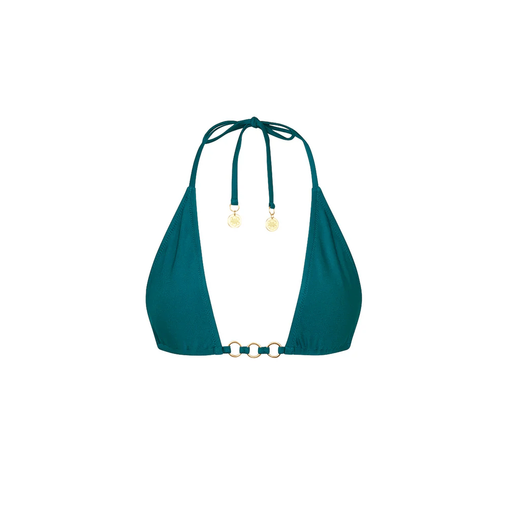 Kulani Kinis Kulani Kinis Trio Ring Triangle Bikini Top - Laguna Haze Kulani Kinis Trio Ring Triangle Bikini Top - Laguna Haze Splash Swimwear Bikini Tops