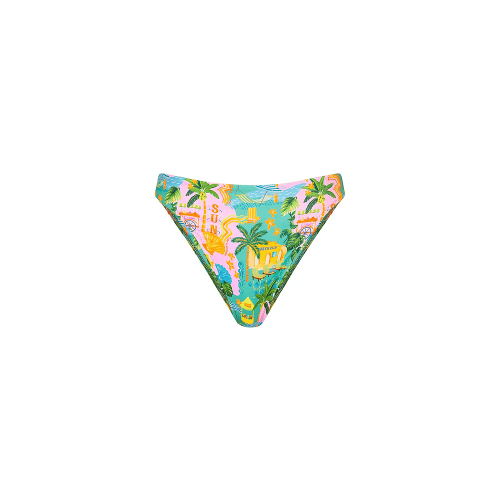 Kulani Kinis Kulani Kinis Underwire Bra Bikini Top & Full Vintage Pant Bikini Set - Sunlit Spritz 52787431097465 Kulani Kinis Ditzy Underwire Bra Bikini Top - Sunlit Spritz Splash Swimwear Bikini Set XS 52787431097465