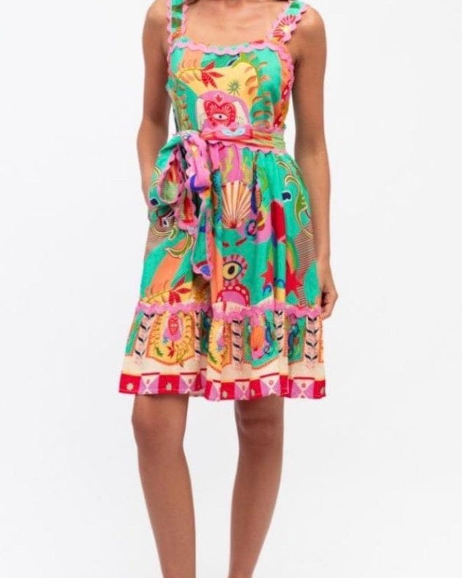 Label of Love Label Of Love Carnival Short Dress Label Of Love Carnival Short Dress Splash Swimwear Dresses