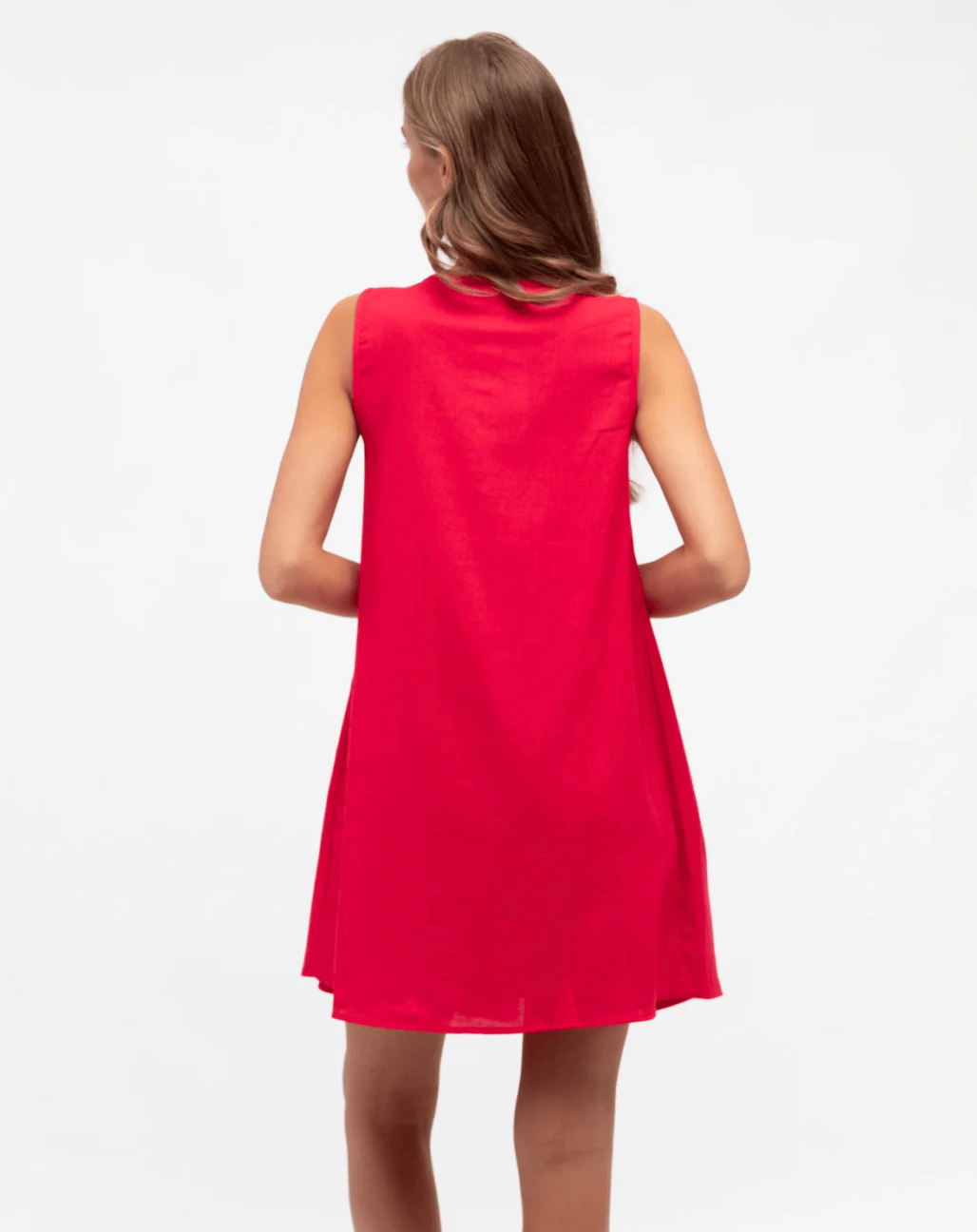 Label of Love Paper Heart Pleated Short Dress Paper Heart Pleated Short Dress Splash Swimwear Tops