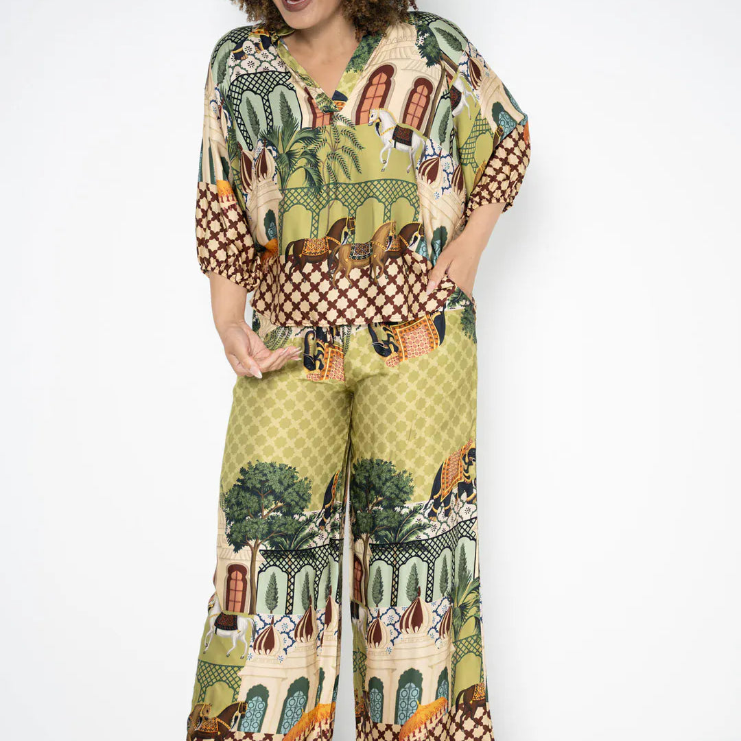 Lacassa Lacassa Carnival Pant 6655 Carnival Top | Lacassa Splash Swimwear Pants Green / S/M