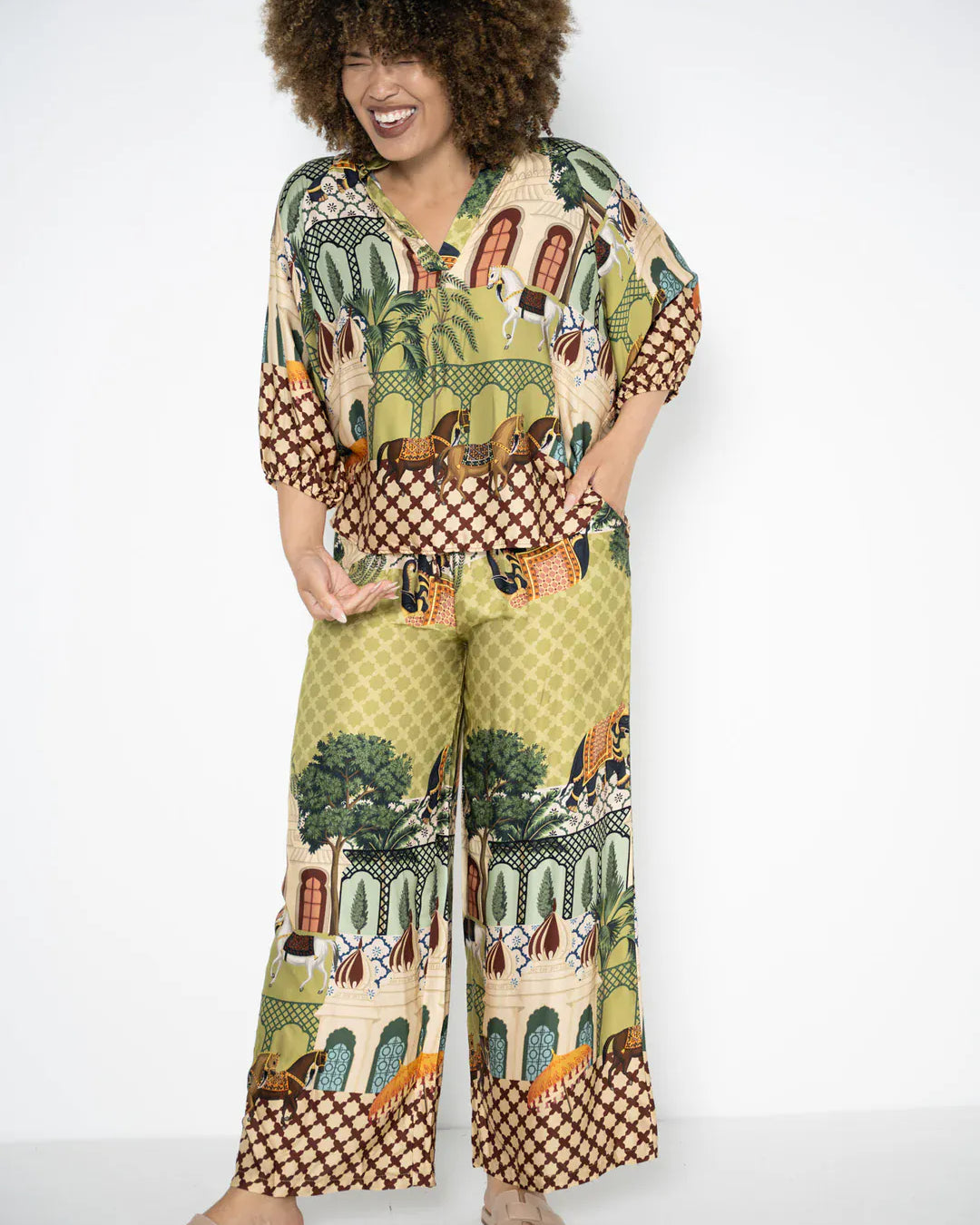 Lacassa Lacassa Carnival Pant 6655 Carnival Top | Lacassa Splash Swimwear Pants Green / S/M