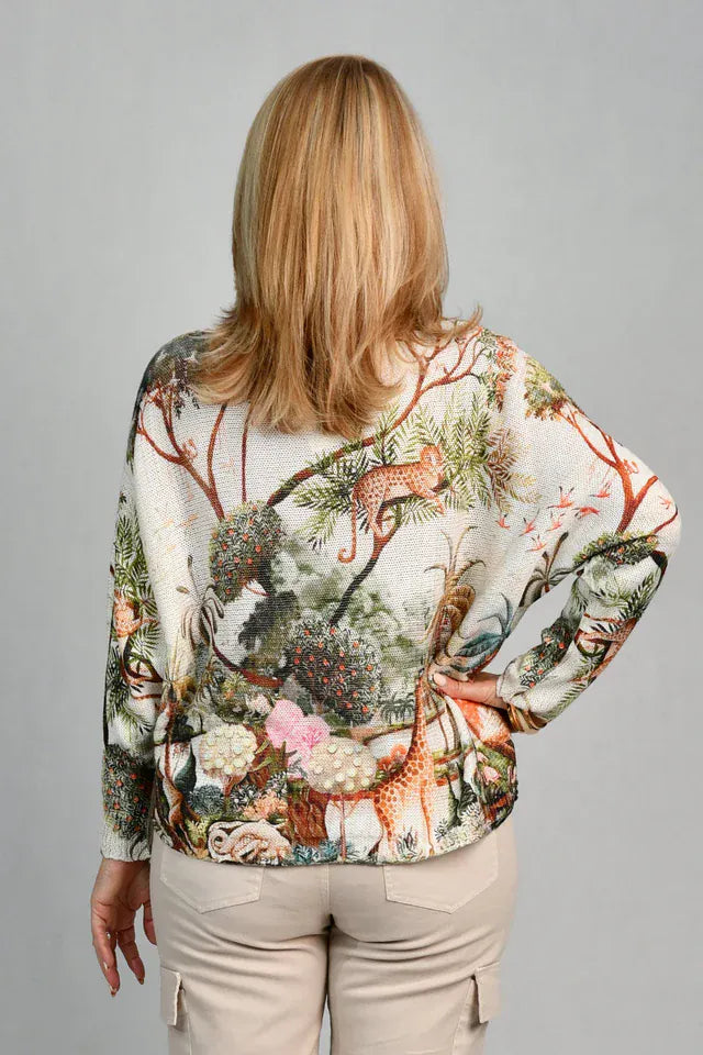 LaSofia La Sofia Knit Top - Animal Kingdom VLST040 La Sofia Knit Top - Animal Kingdom Splash Swimwear Clothing Top One size