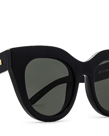 Le Specs Air Heart Sunnies 1602175 Splash Swimwear Womens Accessories Black Gold 9324976212894