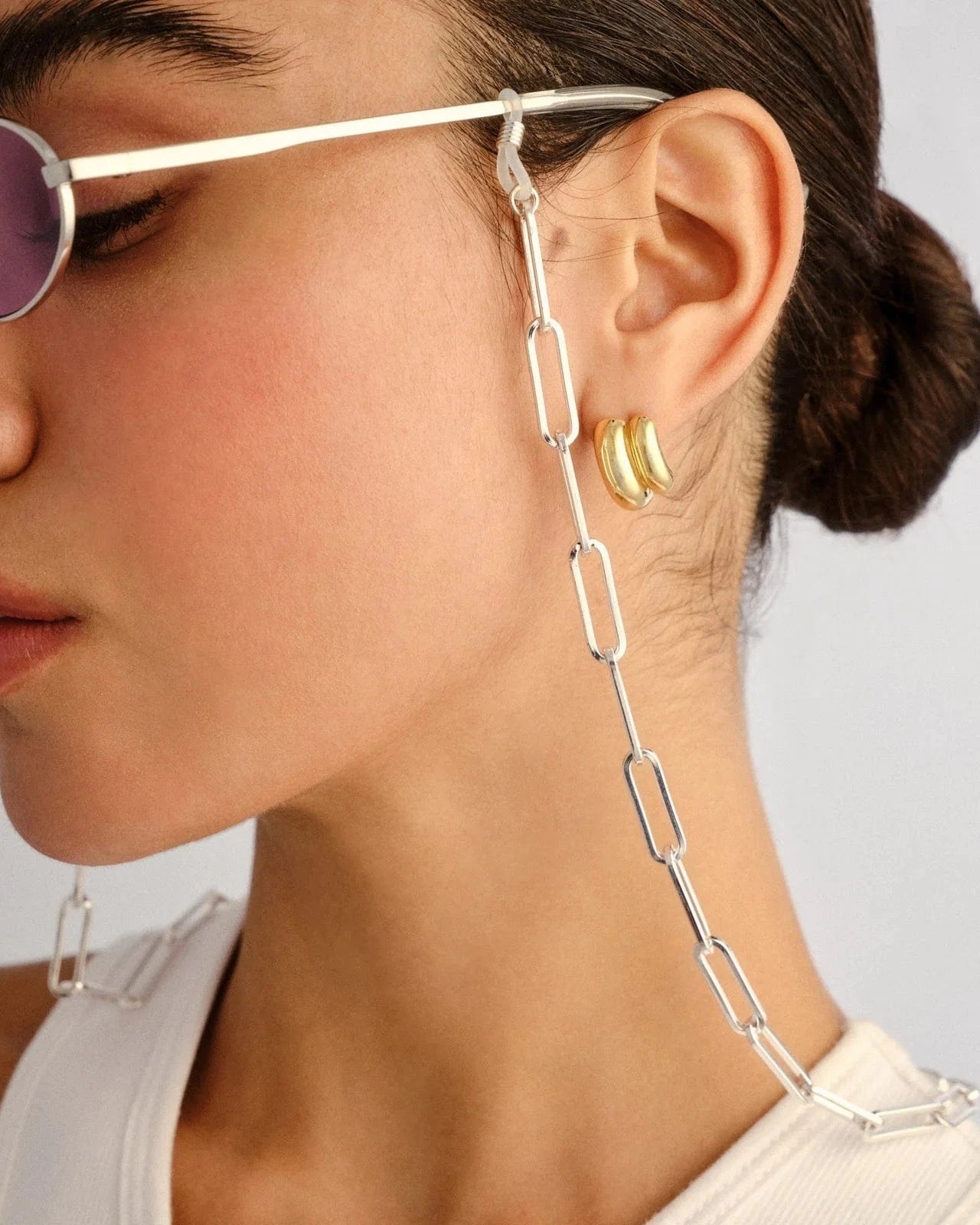 Le Specs Bold Link Neck Chain CHN2305520 Bold Link Neck Chain Splash Swimwear Neck Chain Silver 9324976408747