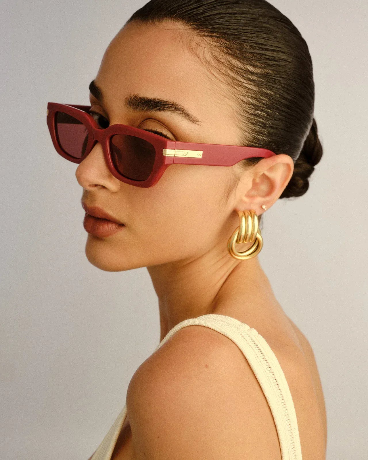 Le Specs Le Specs Curito Sunnies - Burgundy Le Specs Outta Love Sunnies - Pearl Caramel Splash Swimwear Sunnies 1000031283