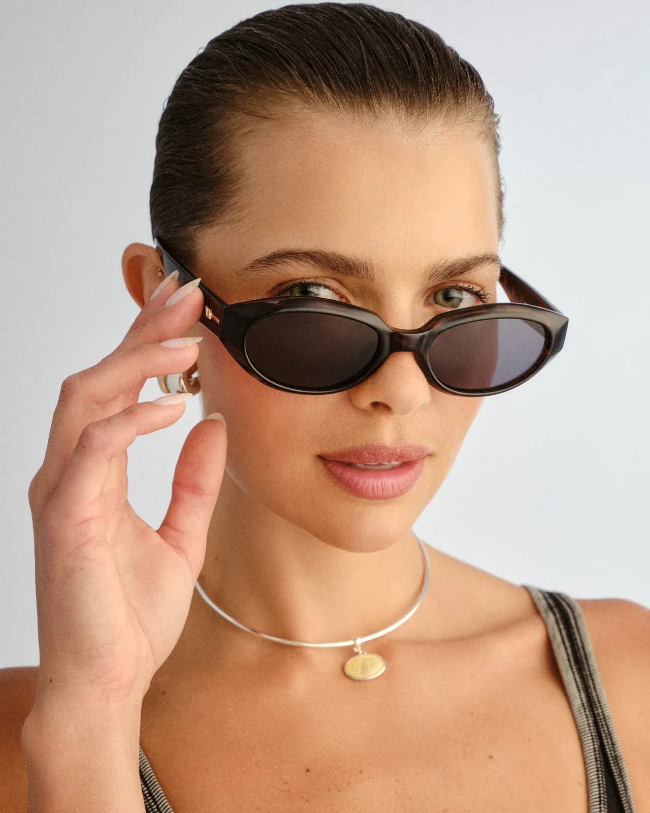 Le Specs Le Specs Le Bijou + Sunnies - Dark Tort LWF2652368 Le Specs Outta Love Sunnies - Pearl Caramel Splash Swimwear Sunnies 9324976446718