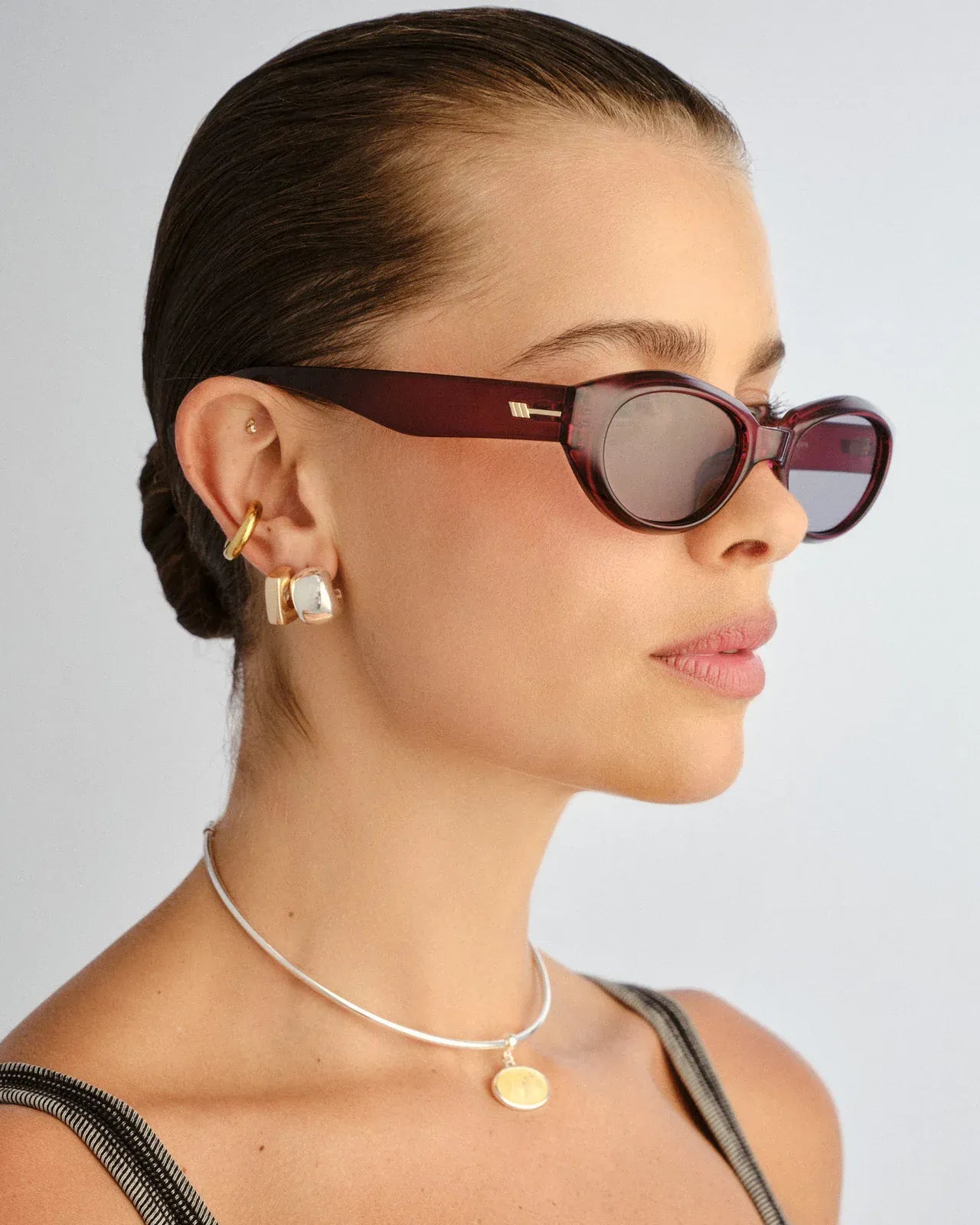 Le Specs Le Specs Le Bijou + Sunnies - Mulberry LWF2652367 Le Specs Outta Love Sunnies - Pearl Caramel Splash Swimwear Sunnies 9324976446701