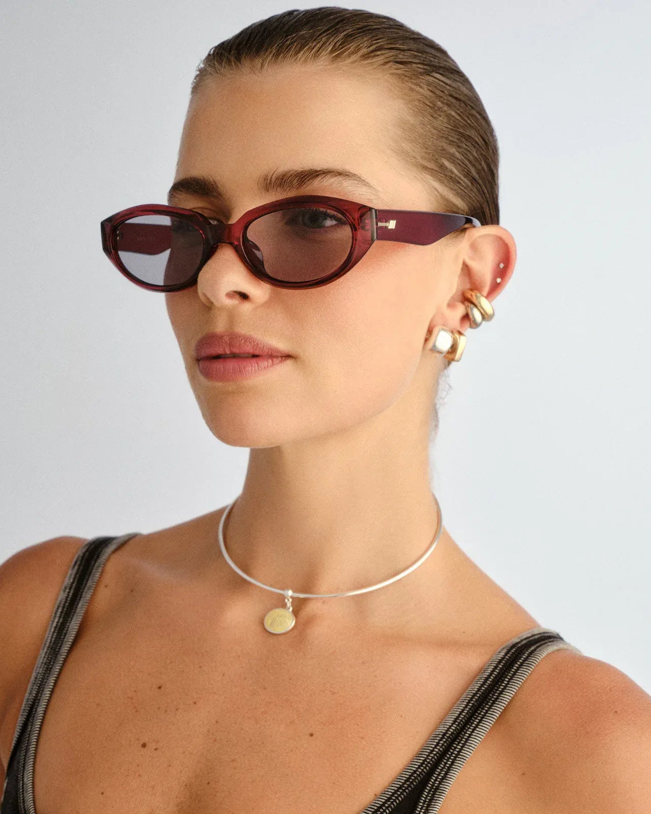 Le Specs Le Specs Le Bijou + Sunnies - Mulberry LWF2652367 Le Specs Outta Love Sunnies - Pearl Caramel Splash Swimwear Sunnies 9324976446701