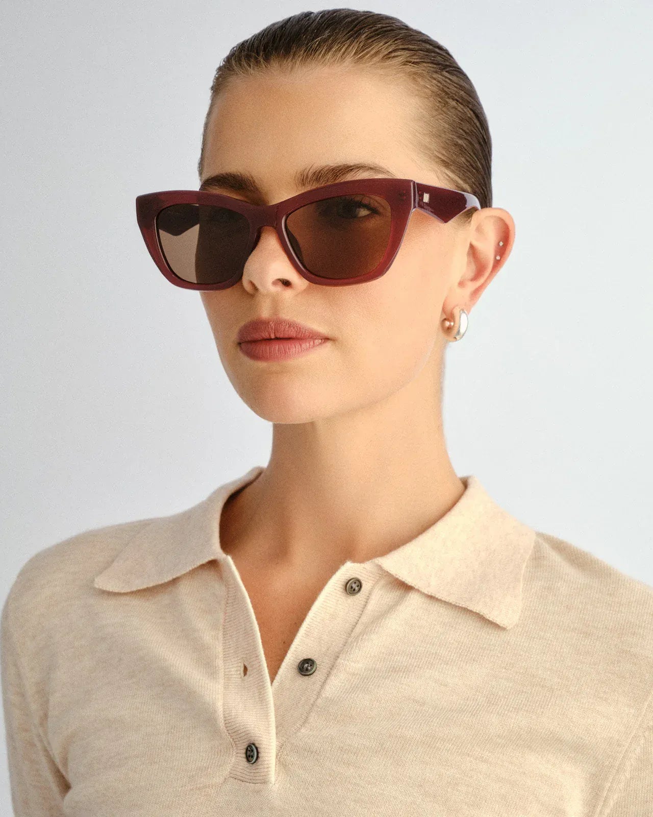 Le Specs Le Specs Lumen + Sunnies - Cranberry LWF2652383 Le Specs Outta Love Sunnies - Pearl Caramel Splash Swimwear Sunnies 9324976446862