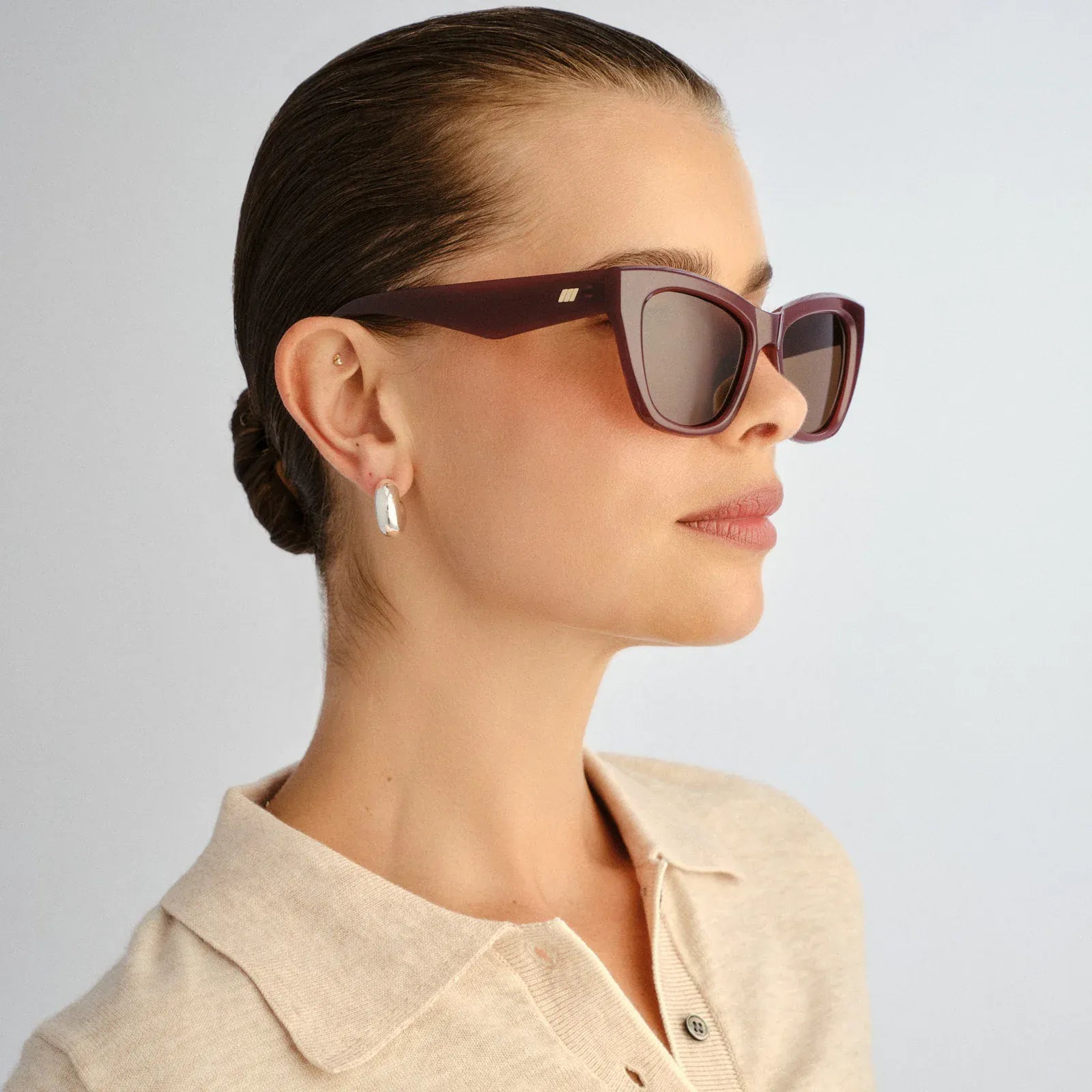 Le Specs Le Specs Lumen + Sunnies - Cranberry LWF2652383 Le Specs Outta Love Sunnies - Pearl Caramel Splash Swimwear Sunnies 9324976446862