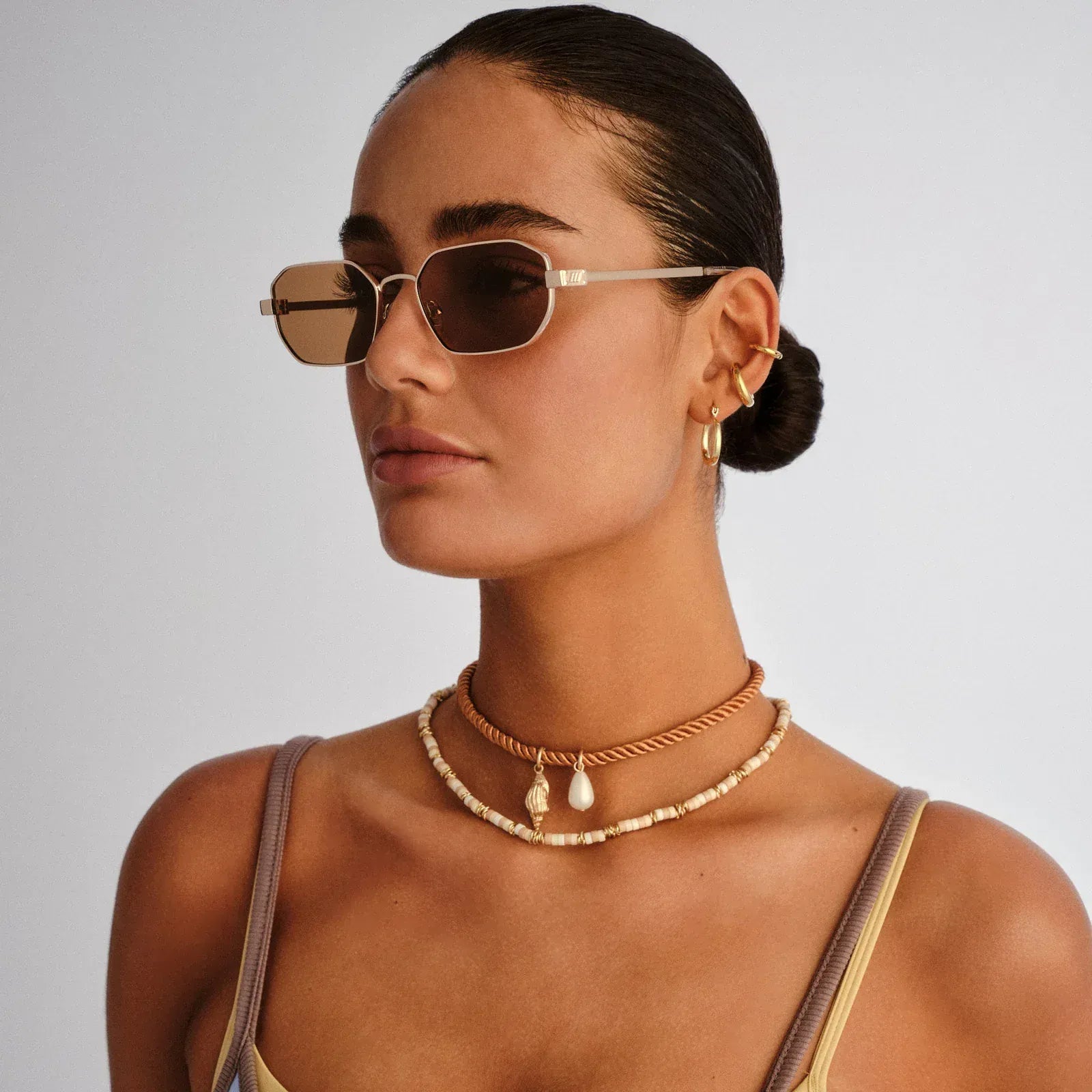 Le Specs Le Specs Mythic - Gold LSU2652324 Le Specs Mythic - Gold Splash Swimwear Sunnies 1000029569